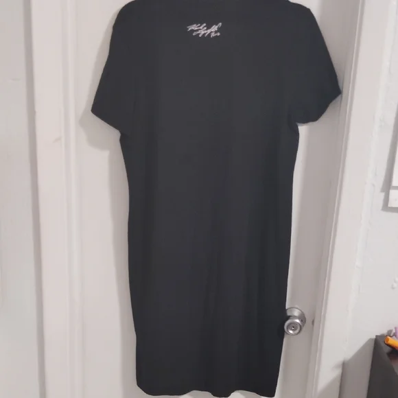 Karl Lagerfeld Black Dress with Gold Accents - Picture 2 of 3